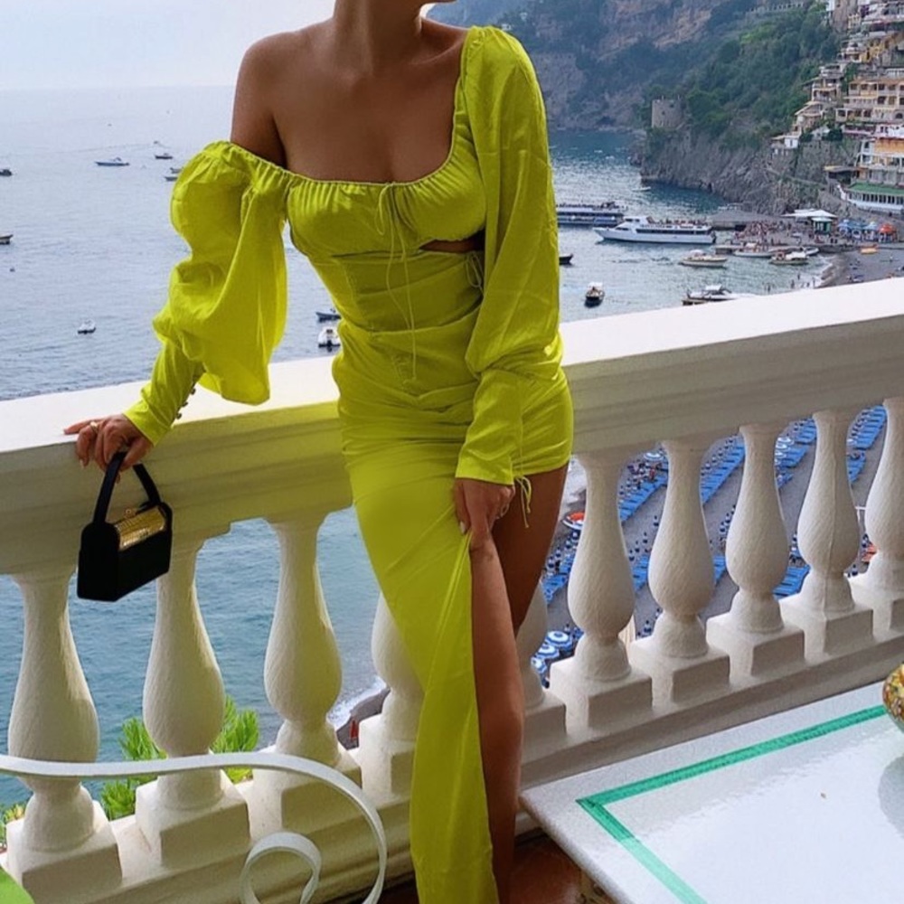 For Love and Lemons meringue dress